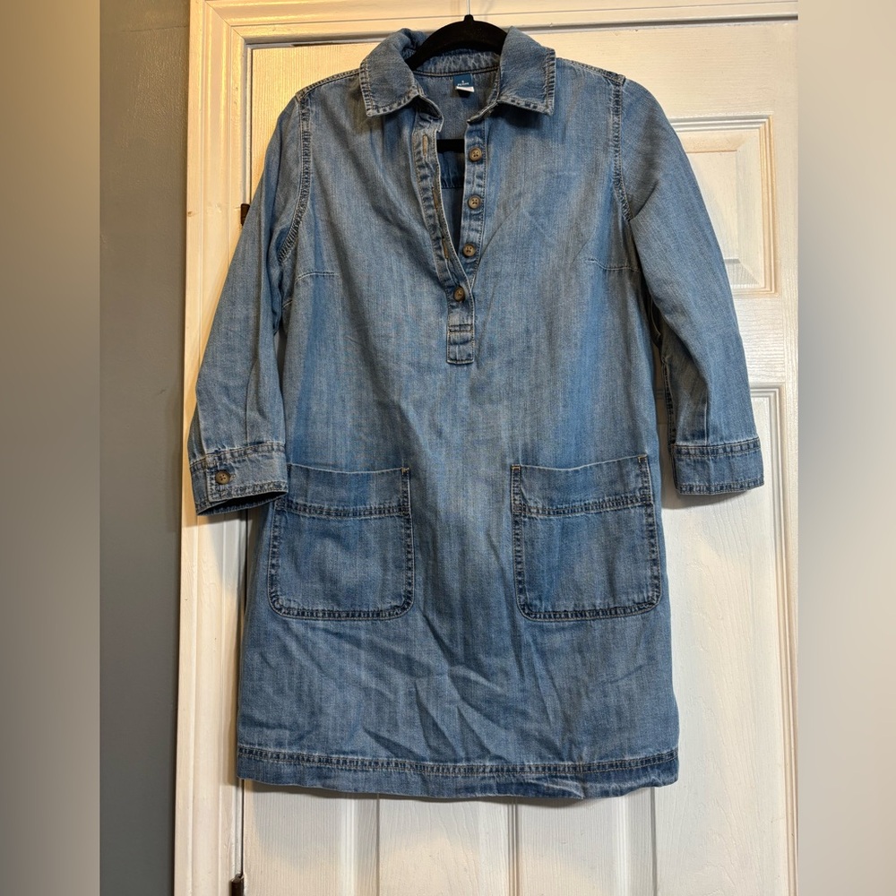 Old Navy Mid-Length Blue Jean Jacket
